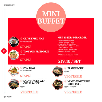 Mini Buffet (min. 10 sets)